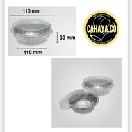 Round Aluminium Foil Tray With Clear Plastic Lid [3379-P]