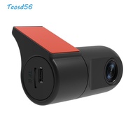 TAOS Dash Camera, IR Night Vision HD Recording 1080P HD Camera,  APP Control 360° View Smart Car Cam