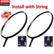 Apacs Versus 20 Install Apacs Elite III String Original Badminton Racket -Black Matt(2pcs)【FREE INSTALL STRING】