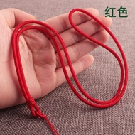 หยกทอมือสร้อยคอสําหรับผู้ชายและผู้หญิง DIY อุปกรณ์เสริมมรกตทองหยกและ Amber Wax จี้เชือกยืด