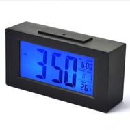 HITO? 6? Smart， Simple and Silent Alarm Clock w/ Date and temperature Display， Repeating Snooze， Sen