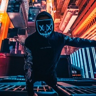 Hot Topeng Hantu LED/Hacker Topeng Spiderman Halloween Cosplay  Horror Mask Trick Gift