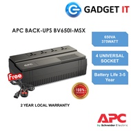 APC BV650I-MSX UPS BACKUP BATTERY BACKUP EASY-UPS 230V WITH AUTOMATIC VOLTAGE STABILIZER REGULATOR (