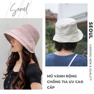 High-quality UV anti-UV wide-rimmed round hat, 2022 cotton travel hat