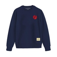 PLATINUM WORLD 12 Crewneck Jacket Sweater Marvel Navi Logo - Basic Authentic Quality Darkbiru