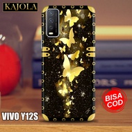 Case Hp Vivo Y12S - Casing Hp Vivo Y12S - KAJOLA - Fashion Case Kupu Kupu - Kesing Vivo Y12S - Case Vivo Y12S - Silicon Hp - Kondom Hp - Pelindung Hp - Softcase - Hardcase - Case Handpone - Cover Hp  - Case Kaca - Mika Hp - CASEMURAH - HONTINGA