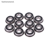 [fashionstore1] 10Pcs F695-2RS Stainless Steel Bearing Flanged Miniature Deep Groove Ball Bearings F