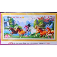 9 horses diamond painting LV571