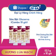 Combo of 10 Packets of Glucerna Milk Powder - Vanilla Flavor, Nutritional Supplement for Diabetics (