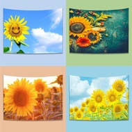 Sunflower wall cloth hanging cloth room bedroom bedside decoration hanging cloth live stream backgro
