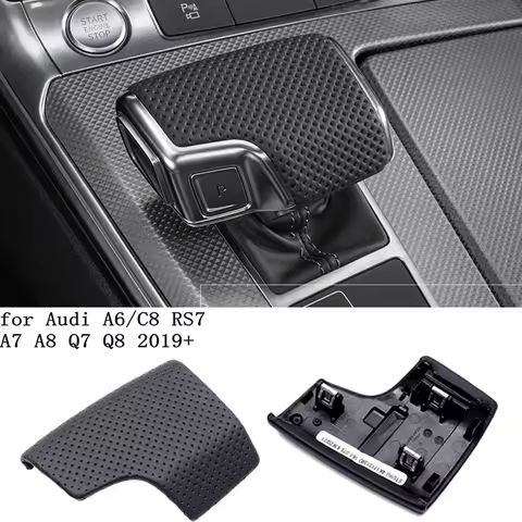 4K1713139D Gear Shift Knob Cover Perforated LHD For Audi A6 C8 A7 2019+ 4K1 713 139D