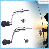 [WishshopelxnMY] Fishing Reel Handle Foldable Aluminum Alloy Rotatable Rotary Knob Spare Parts Fishing Reel Handle Rocker Arm Grips