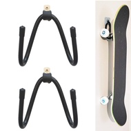 Flexible Skateboard Rack Wall Mount - Hold up to 18LBS - Super Sturdy Skate Board Display Holder for