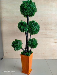 Bunga hias/rumput dolar/bunga bulat/bola/bonsai bulat bunga hias/sudut ruangan/bunga pelastik