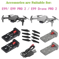 E99 Pro 2 Drone Battery Backup Spare Original Accessories 3.7v 1800mAh Battery  USB Charging Cable S