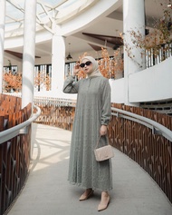 Mayumi Dress Mix Chantily Gamis Muslimah Kondangan Busui Matt Silk Terbaru 2025 Elegan