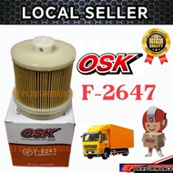 OSK DIESEL FUEL FILTER F-6247 ISUZU NPR PRO LORRY LORI FUEL FILTER ISUZU NPR PRO 8-98037011-0 898037