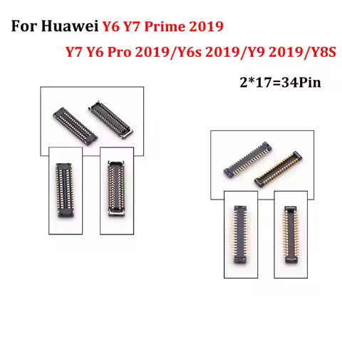 2PCS For Huawei Y6 Y7 Prime 2019/Y7 Y6 Pro 2019/Y6s 2019/Y9 2019/Y8S 34pin LCD Display FPC Connector