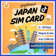 Japan SIM card | japan sim can tiktok 50GB can share hotspot yoyotravel TIKTOK Japan data sim card
