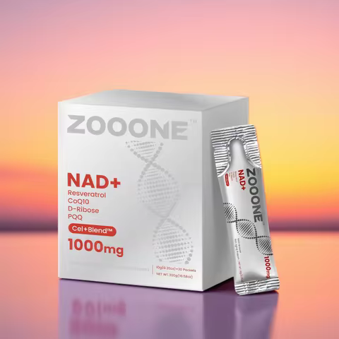 NAD 1000mg Liquid Supplement, Liquid Packets, Nicotinamide Riboside & Resveratrol with PQQ, Boosts C