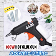 100W HEAVY DUTY GLUE GUN HOME DIY HOT MELT GUN 11MM GLUE STICK