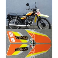 YT 115 1995 STICKER STANDARD STRIPING ORIGINAL YAMAHA YT115 STICKER MOTOR