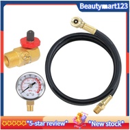 Air Tank Repair Kit W/Safety Valve, Pressure Gauge and 4 Feet Air Tank Hose Assembly Accessory Parts