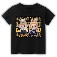 Labubu CHILDREN'S T-SHIRTS CHILDREN'S OBLONG TSHIRT LABUBU DUO FALL IN WILD X TIME TO CHILL MOTIF