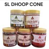SL Agarbatti premium dhoop cones              (Honey gold, Black rose , Kasturi Musk , kesar ,Sukhad