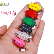 HENGJIA 1Pc 3.2g 3cm TopWater Ray Frog Shape Minnow Crank wobbler for Fly Fishing Soft Tube Bait Jap
