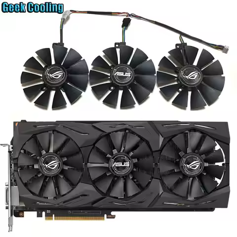 NEW 87MM 6PIN ASUS GTX 1070、1080 Cooling fan，For ASUS GTX 1080TI、1080、1070TI、1070、1060、980TI、RX 580、