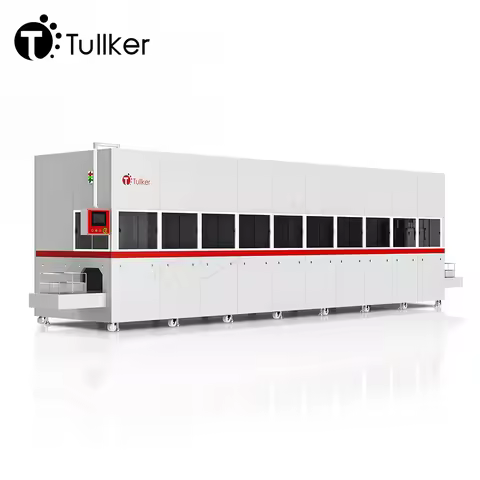 Ten Tanks Automatic Megasonic Ultrasonic Cleaning Line for PVD Coating Oil Degreaser DPF Precision P