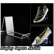 Mika Display Sepatu Akrilik Sepatu Display Mika Stand Sepatu mika acrylic display sepatu mika tataka