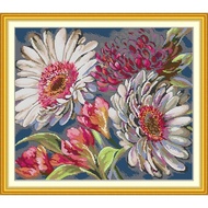 Joy Sunday Stamped Cross Stitch Ktis DMC Threads Chinese Cross Stitch Set DIY Needlework Embroidery Kit-Watercolor Sunflower