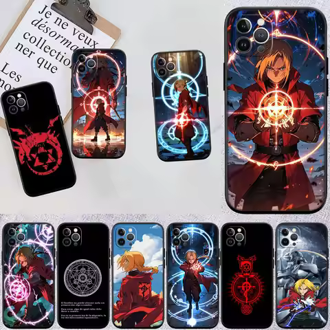 IX12 F-Fullmetal Alchemist Luxury Case for OPPO A3 Pro A40 A60 A80 A15 A15S A16 A16S A12 A16K A17 A1