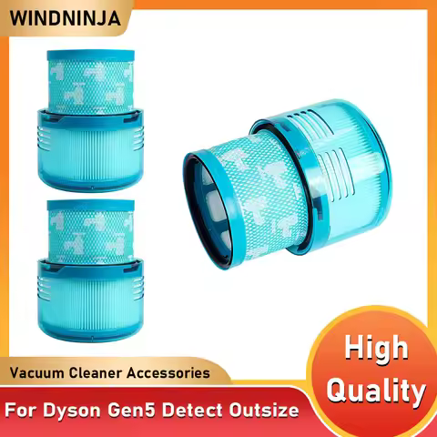 Replacement Filter Parts for Dyson Gen5 Detect Outsize Fluffy Vacuum Cleaner Rear Filter Cleaning To