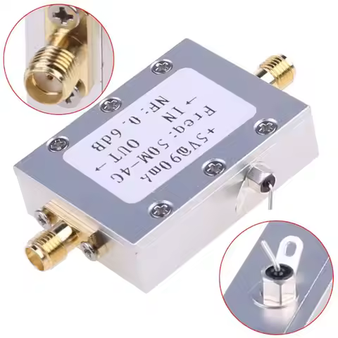RF Amplifier Low Noise Amplifier Ham Radio Module LNA 50M-4GHz NF=0.6dB RF FM HF VHF / UHF Ham Radio