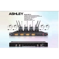 Ashley M114 Wireless Microphone with 4 Premium Clip-On Mics