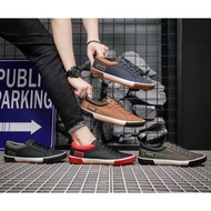 COASTAR Men Shoes Leather Shoes For Men White Sneaker Rubber Shoes For Men Korean Style Men Shoes