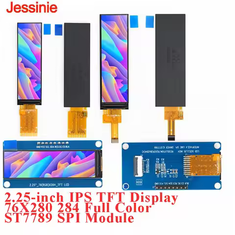 2.25-inch TFT IPS LCD 76x280 284 ST7789 SPI Full Color Display Bare Screen Module for Arduino ESP32