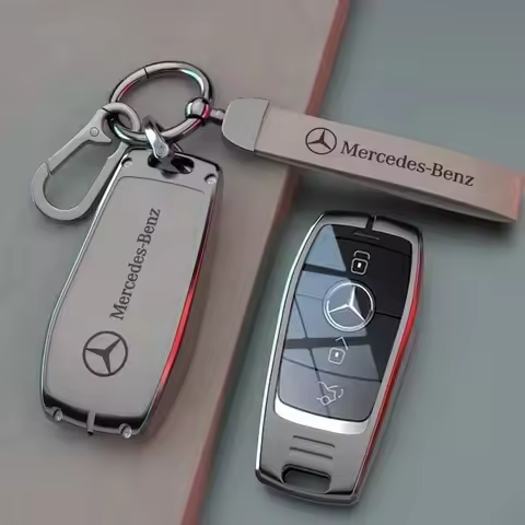 Zine Alloy Car Key Case Cover Shell Holder For Mercedes Benz A C E S G Class GLC CLE CLA W177 W205 W