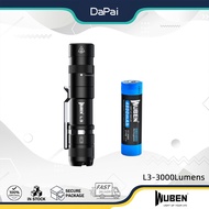 WUBEN L3 Utility Flashlight 3000Lumens Type-C Rechargebale With 4800mAH Battery Power Bank EDC Troch