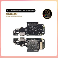 FLEXIBLE CON CAS + MIC + UI BOARD XIAOMI REDMI NOTE 12 PRO 4G Original Charger Connector