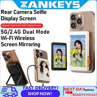 【Z ANKEYS】2300mAh Magnetic Phone Vlog Selfie Monitor Screen with Stand 8-in-1Phone Selfie 4K Monitor