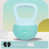 เคตเทิลเบล เคตเทิลเบลล์แบบนุ่ม 2.5kg /4kg/5kg/6kg/8kg/วัสดุพีวีซีนุ่ม เวท weight training ยกน้ำหนัก
