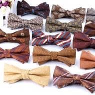 New Striped Bow tie Fashion Floral Bow tie For Men Women Bow knot Adult Bow Ties Cravats Groomsmen Bowties For Wedding Gifts