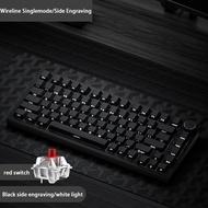 TEMU Ajazz Ak820 75% Wired Rgb Slab Mechanical Keyboard With Volume Knob, South Led, Foam, Pbt Keyca