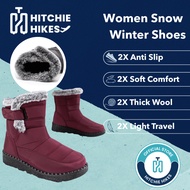 Hitchie A105 Winter Boots Women Snow Boots Winter Shoes Women Anti Slip Kasut Winter Salji Sejuk Per