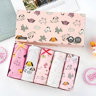 HOÀN TIỀN 15% - Set 5 quần chip cho bé gái Hộp 5 quần lót kháng khuẩn cho bé gái 1-12 tuổi chất cott