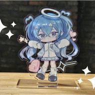 [Close August 28] Tenshi Miku Keychain & Standee by 9NIKU
